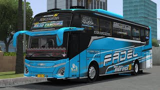 SHARE LIVERY BUS MSM RATU PANDORA MOD KP PROJECTS MAX Bussid [upl. by Gnaoh]