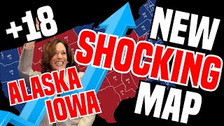 SHOCKING NEW Electoral Map Alaska amp Iowa WITHIN MARGIN OF ERROR for Kamala PostDebate [upl. by Deehan862]