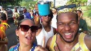 Saint Lucia Carnival 2023 Road Vlog [upl. by Mcferren]