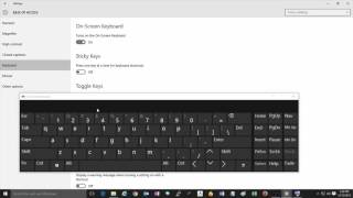 How to Enable the OnScreen Keyboard in Windows 10 [upl. by Ocsirf]