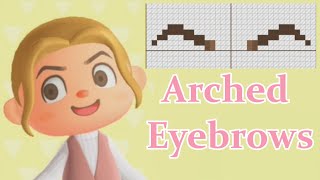 How to Create Arched Eyebrows in Animal Crossing New Horizons [upl. by Leisha823]