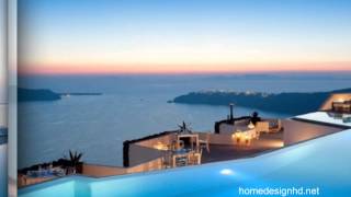 Majestic Hotel Overlooking the Fabulous Santorini Caldera HD [upl. by Concha]