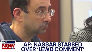 Jail attack Larry Nassar stabbed over lewd comment during Wimbledon AP says  LiveNOW from FOX [upl. by Kitti]