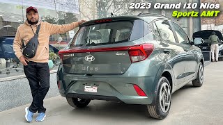 Hyundai Grand i10 Nios Sportz AMT 2023 Price amp Features ❤️ Car Under 10 Lakh [upl. by Grevera]