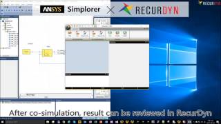 RecurDyn X Simplorer Cosimulation [upl. by Lewan103]