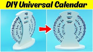 DIY Universal Calendar  How to Make Desk Calendar [upl. by Crompton]