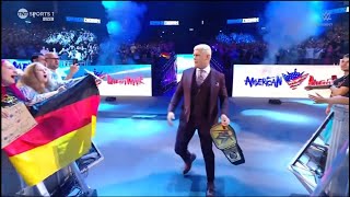 Cody Rhodes ELECTRIC Entrance WWE Smackdown Berlin Germany [upl. by Kliment124]