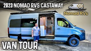 ALLNEW Sprinter All Wheel Drive  2023 Nomad RVs Castaway Class B Camper Van [upl. by Mcnamara]