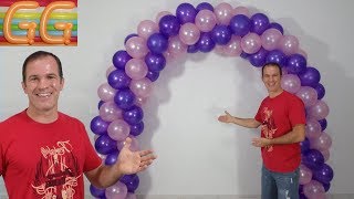 como hacer un arco de globos  decoracion con globos  arco con globos [upl. by Tilney]