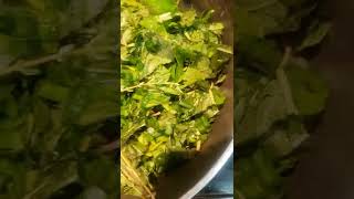 STEAMED JAMAICAN CALLALOO Recipe shorts [upl. by Yeldarb]