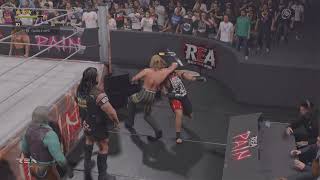 WWE 2K24 REA RENEGADE VS WOLFPACK RIVALRY [upl. by Haimerej]