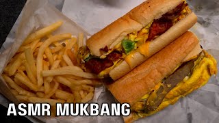 ASMR HOAGIE BREAKFAST SANDWICHES  THE BEST FRIES IN THE WORLD MUKBANG EATING SOUNDS [upl. by Uriia637]