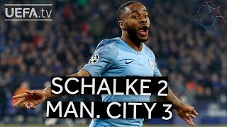 SCHALKE 23 MAN CITY UCL HIGHLIGHTS [upl. by Reube]