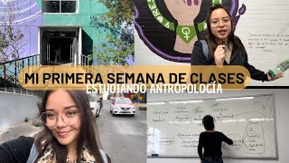 MI PRIMERA SEMANA DEL SEMESTRE EN LA UNAM  Antropología FCPyS [upl. by Bayly351]