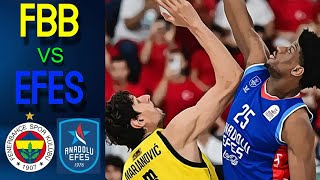 Fenerbahche Beko  Anadolu Efes  Supercup  Full Game Highlights [upl. by Erlandson]