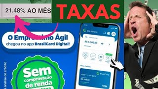 Atenção Brasil card digital agora opção de Empréstimo AGIL veja atualiza seu app taxas de juros 21 [upl. by Niattirb]