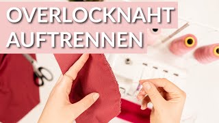 Overlocknaht auftrennen schnell und einfach [upl. by Santoro819]