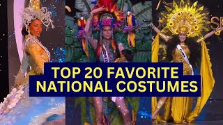 TOP 20 Favorite National Costumes in Miss Universe 2024 [upl. by Enilorac]