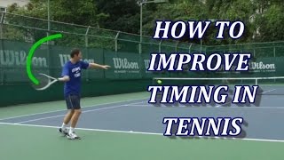 3 Drills To Improve Timing in Tennis [upl. by Asyram]