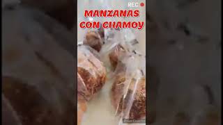 MANZANAS CUBIERTAS CON CHAMOY Y MIGUELITO  JARDÍN Y COCINA CON LAU shorts [upl. by Amimej]