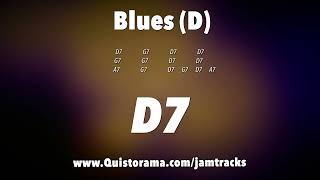 Slow Blues Guitar Backing Track D [upl. by Perce144]