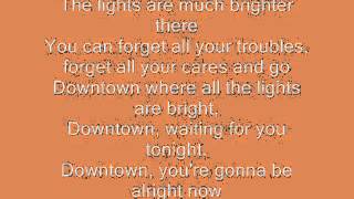 Downtown Petula Clark with lyrics [upl. by Sueddaht]