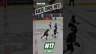 Rate this hit nhl hits hit hockey icehockey canada usa shortvideo shorts short youtuber [upl. by Anairdna]