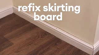 Refix skirting board [upl. by Raddatz]