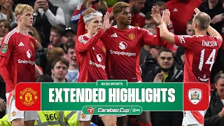 Manchester United vs Barnsley Extended Highlights  Carabao Cup  CBS Sports Golazo [upl. by Orferd]