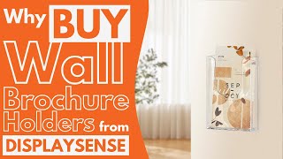 Wall Mounted Brochure Holders from Displaysense  Key Features [upl. by Jemmy]