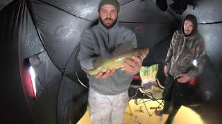 Ice fishing NightHawk lake Timmins ON Dec 2020 [upl. by Cosetta]