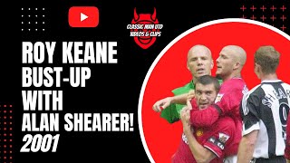 Roy Keane  Sending OffBust Up with Alan Shearer 2001 [upl. by Ycnej]