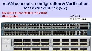 VLAN concepts configuration amp Verification for CCNP 300115 v7 [upl. by Strait]