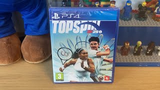 TopSpin 2K25 PS4 Unboxing [upl. by Nwahsek]