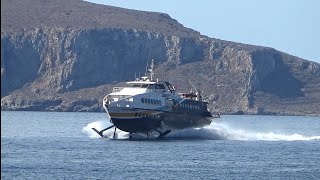 Aliscafo CARLO MORACE della LIBERTY LINES in arrivo al porto di LEVANZO [upl. by Hessney]