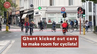 Ghent kicked out cars to make room for cyclists and hosted VeloCity 2024 [upl. by Kayley130]