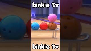 Binkie TV  BOWLING  Learn Colors [upl. by Sundstrom]