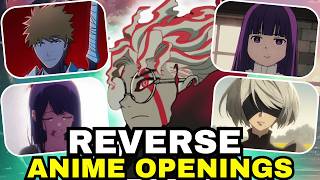 🔁REVERSE OPENING ANIME QUIZ 4  ANIME OPENING QUIZ [upl. by Gomer]