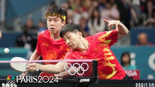 China gets the upper hand on Sweden again in mens team table tennis  Paris Olympics  NBC Sports [upl. by Sillig142]