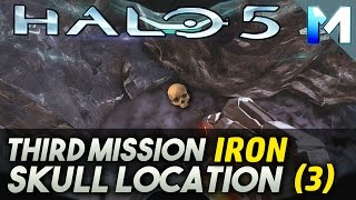 Halo 5 Guardians Skull Location Iron Mission 3 Hidden Skull Collectible [upl. by Morez741]