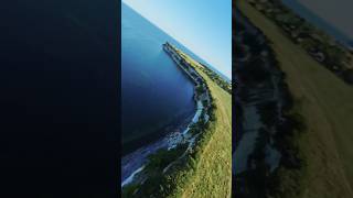 Dive into the Danish coast with my FPV quad ↙️🇩🇰 shorts fpv dive dji nature [upl. by Ybur]