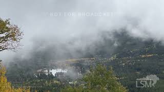 09222024 Estes Park CO  First Seasonal Snowfall  Fall Colors [upl. by Nnaesor]