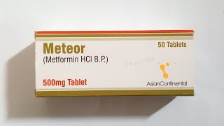 Meteor  Metformin  500 mg Tablets price in Pakistan  Metformin 500 mg uses [upl. by Teria108]