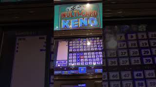 20 KENO cards at ONCE — MultiCard Keno Win At Gold Coast keno slots casino vegas lasvegas [upl. by Maure345]