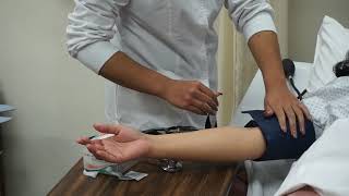 CNA Test Skill 23  Measures And Records Manual Blood Pressure [upl. by Luapsemaj282]