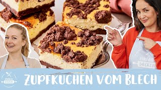 Zupfkuchen vom Blech  Russischer Zupfkuchen Rezept I Einfach Backen [upl. by Ylro]