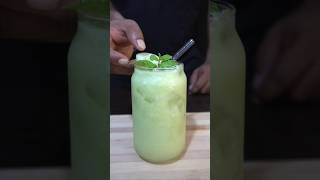 Cucumber Mojito making mocktail drink mixing lemon 7up ice freshjuice recipe healthy [upl. by Shimberg]