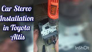 How to Install  replace Car Stereo  Toyota Altis 20032008 [upl. by Ahsenar87]