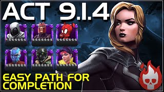 MCOC Act 914  Easy Path For Completion  Void Vs Black Widow CV  2024 [upl. by Esylle]