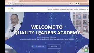 Quality Leader Academy Registration [upl. by Einaffit964]